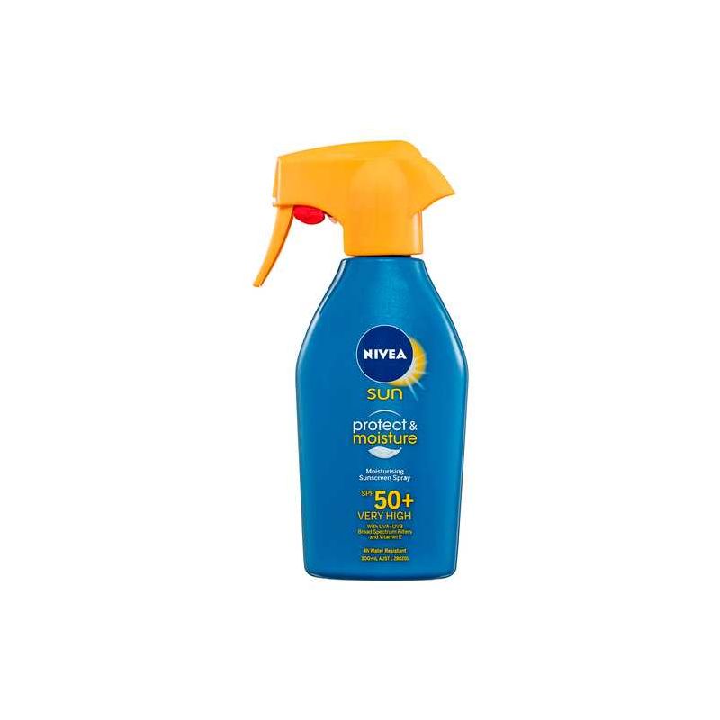 nivea sun protect & moisture moisture lock spf50+ sunscreen spray 300ml