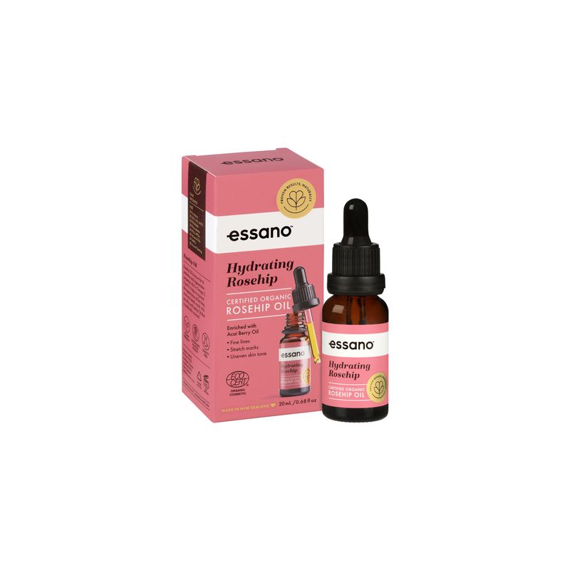 essano hydration + certified organic rosehip oil 20ml