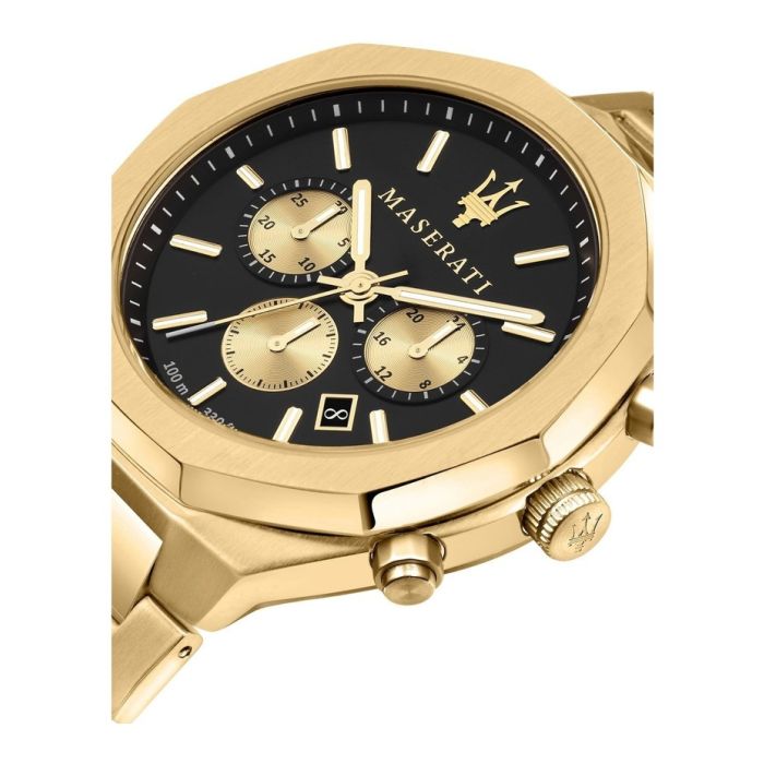 maserati stile gold watch