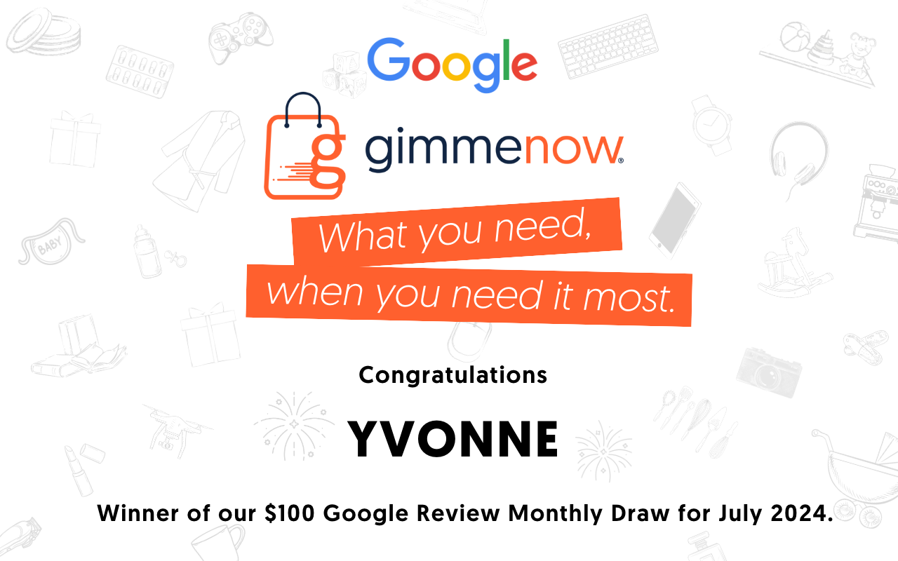 GimmeNow x Google Review July 2024 Winner